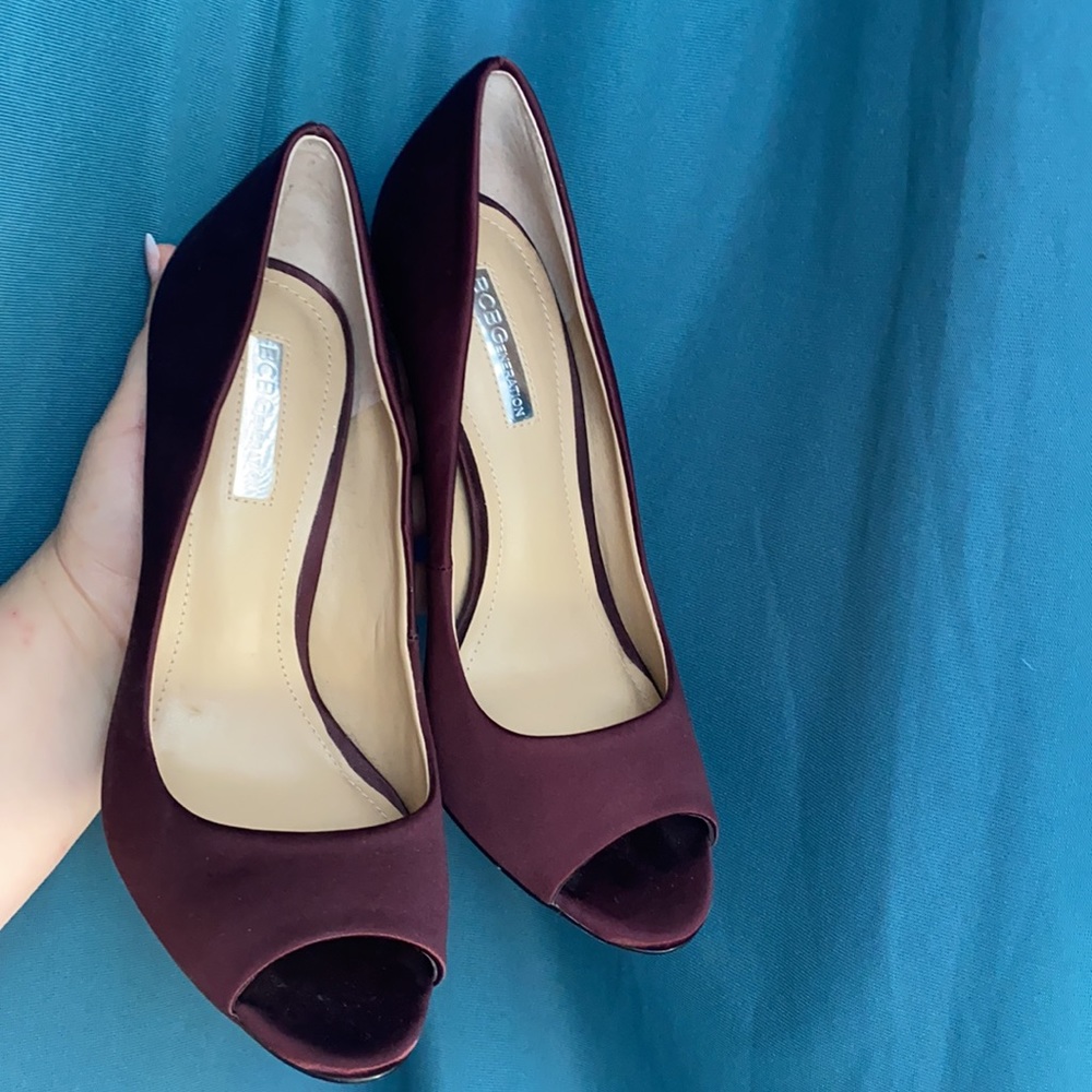 BCBG satin peep-toe - New - size 37